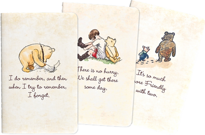 3pcs Pooh Mini Notebooks