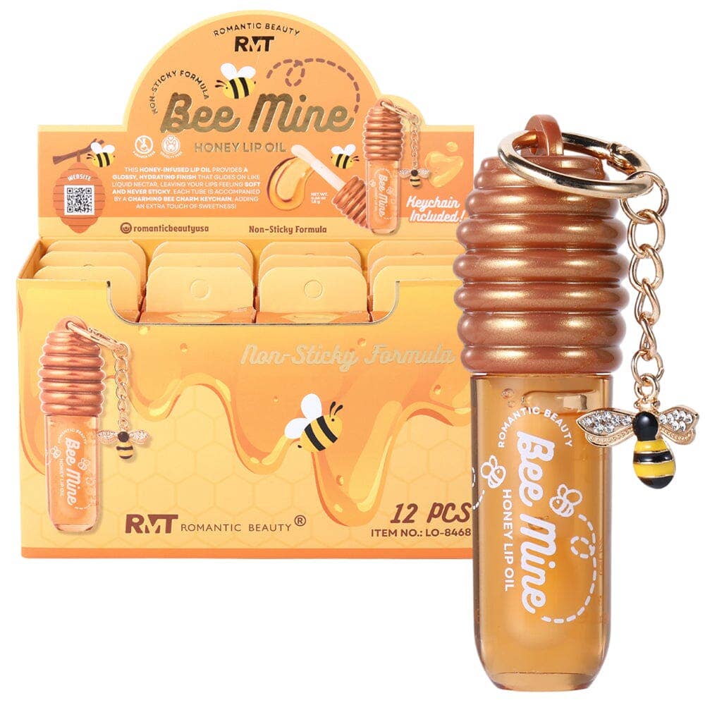 Bee Mini Honey Lip Oil Keychain