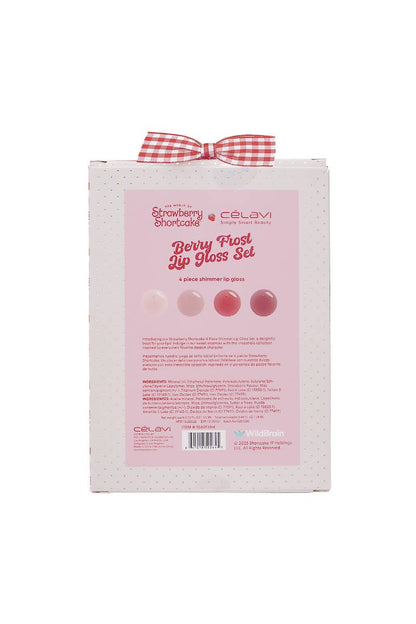 PINEAPPLE Beauty - Celavi SS60138H Strawberry Shortcake 4pc Lip Gloss Set - 12