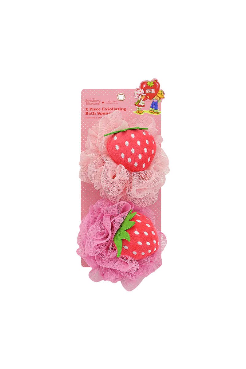 PINEAPPLE Beauty - Celavi SS45962 Strawberry Shortcake Bath Sponge Set - 12