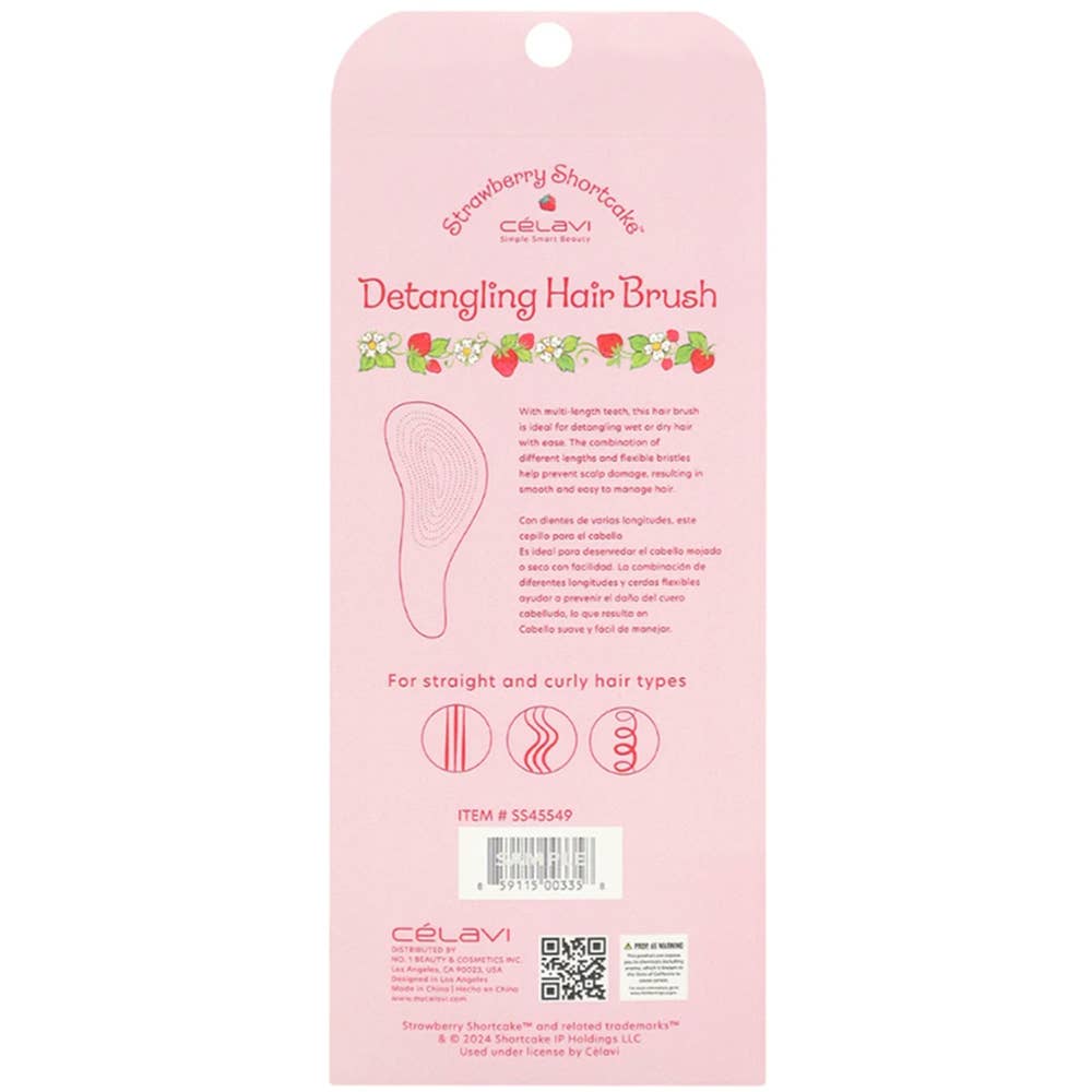 JOIA ACCESSORIES - CELAVI STRAWBERRY SHORTCAKE DETANGLING PRINTED BR, SS 45549