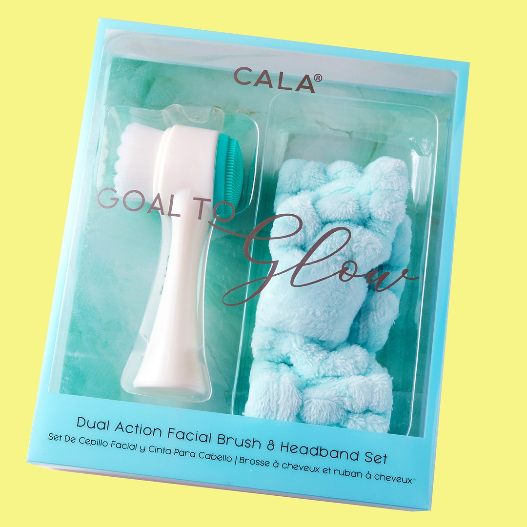 Goal to Glow - Dual Action Facial Brush & Headband Set