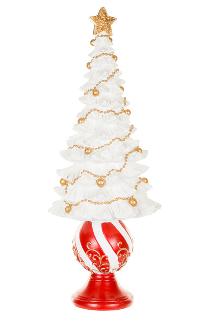 17" White Christmas Tree Accent