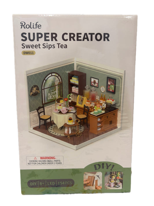 Rolife Super Creator – Sweet Sips Tea DIY Miniature Kit