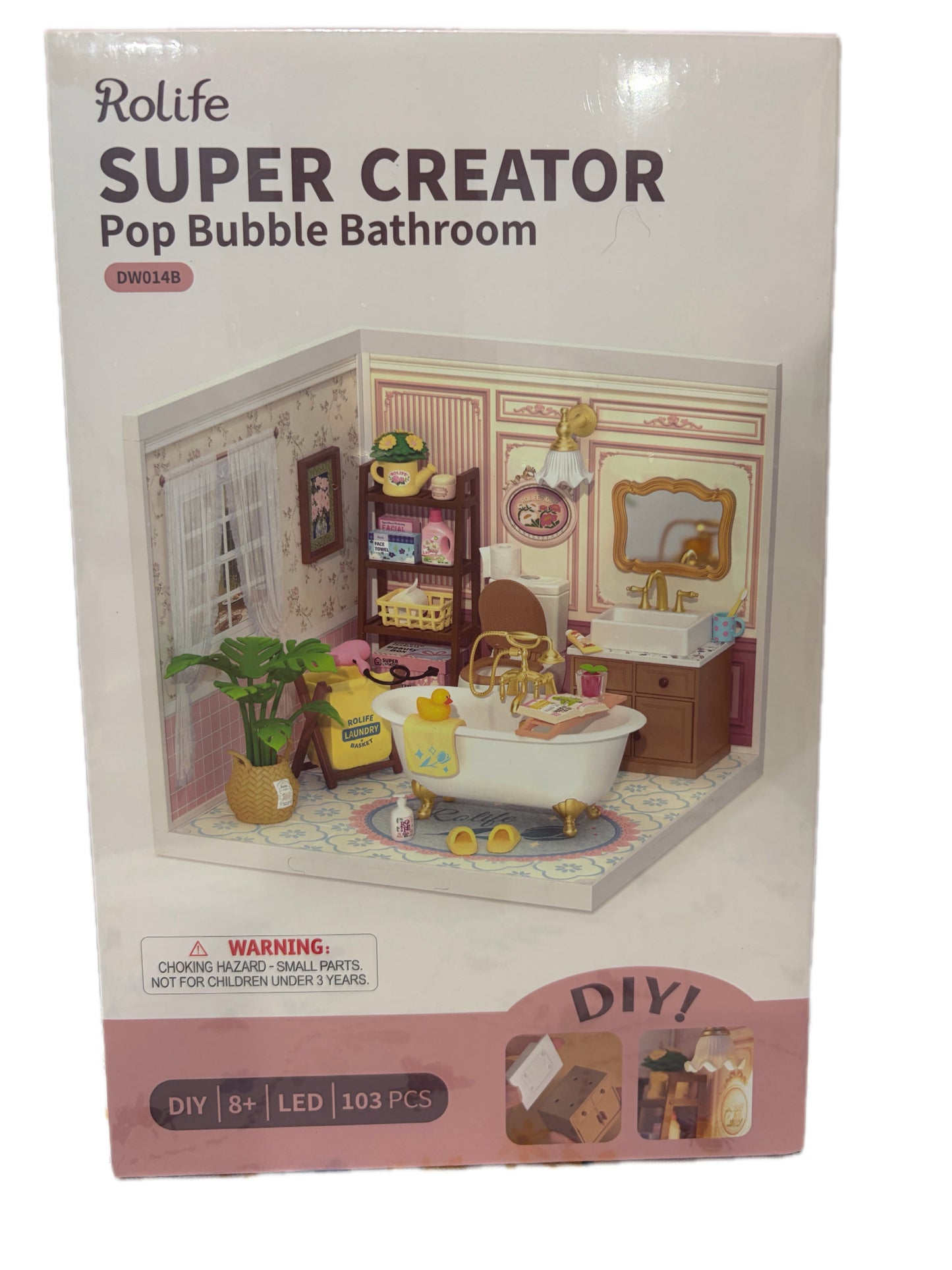 Rolife Super Creator – Pop Bubble Bathroom DIY Miniature Kit