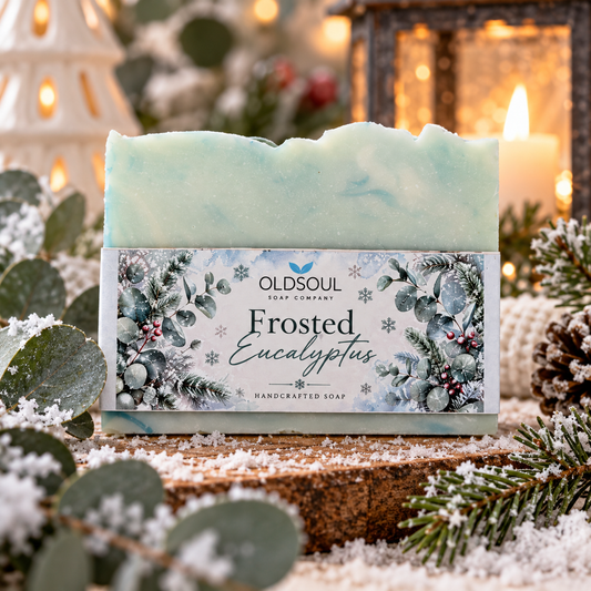 Frosted Eucalyptus Christmas Soap