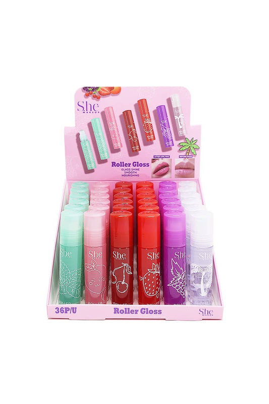 Bulk - Fruity Lip Roller Gloss - 36