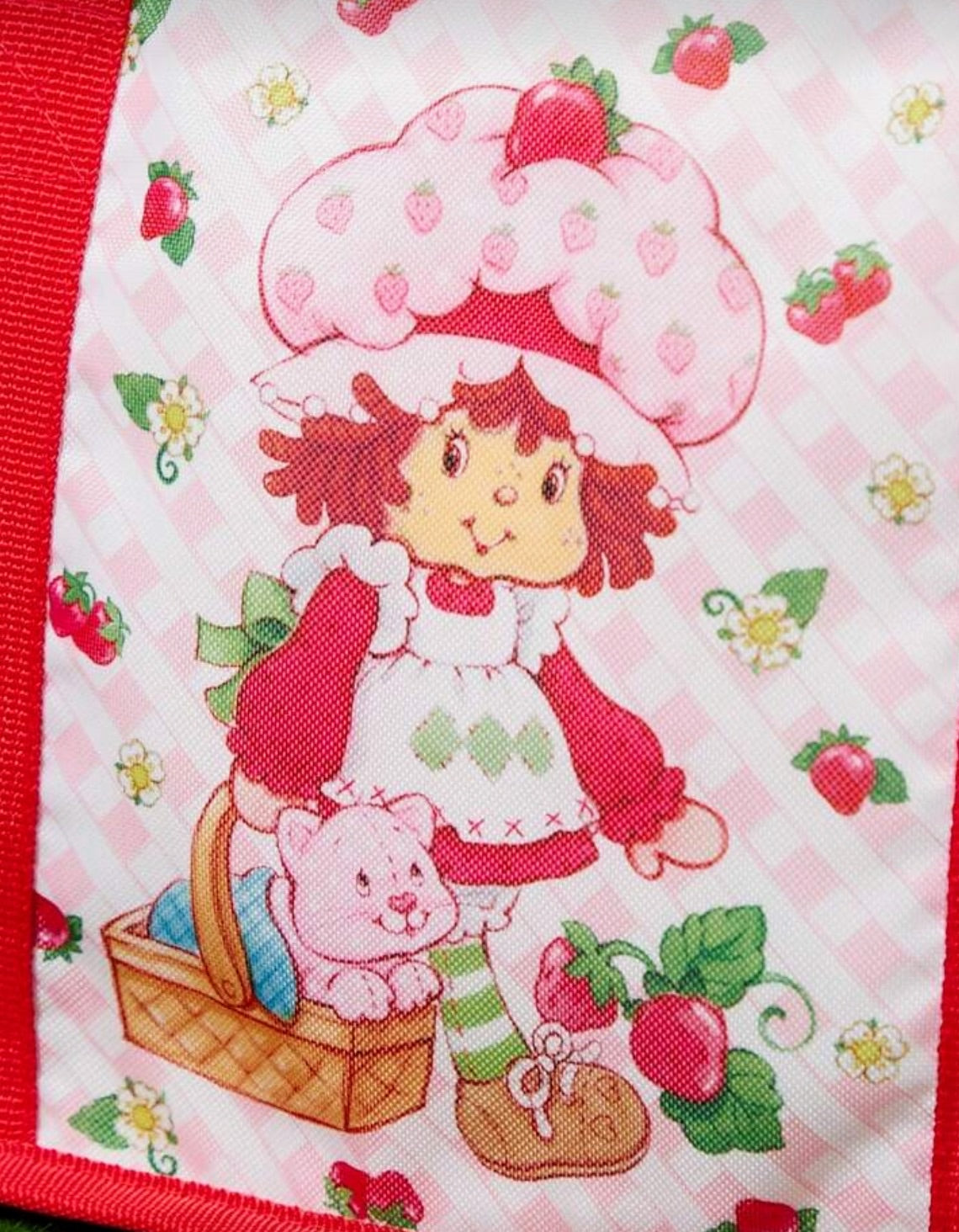 Cooler Bag – Strawberry Shortcake (Red & White) 🍓