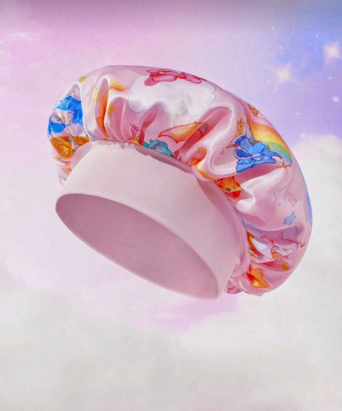 Care Bears Pink Heart & Rainbow Cloud Double-Layer Hair Care Cap
