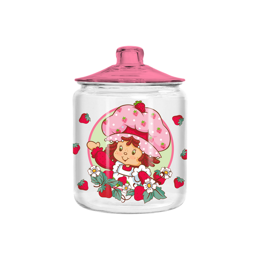 Waving Hi Circle 6" Glass Jar w Lid