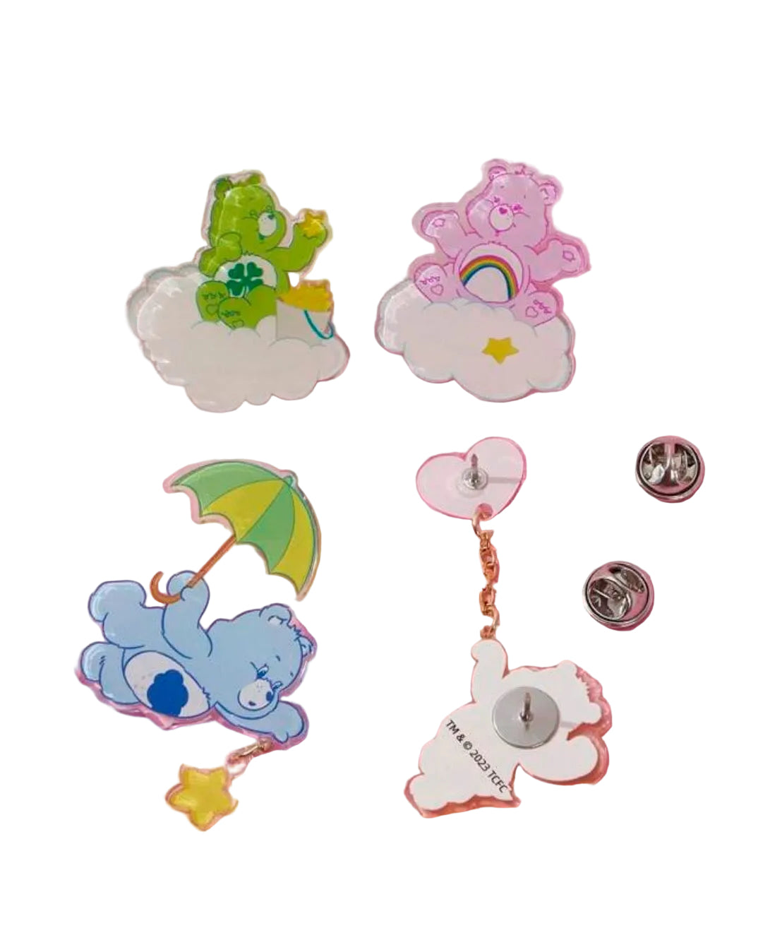 Care Bear 4 pcs Pin Set