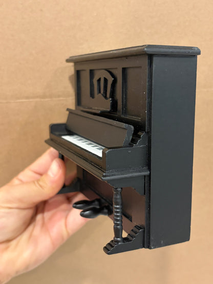 1:12 Miniature Classic Upright Piano – Black