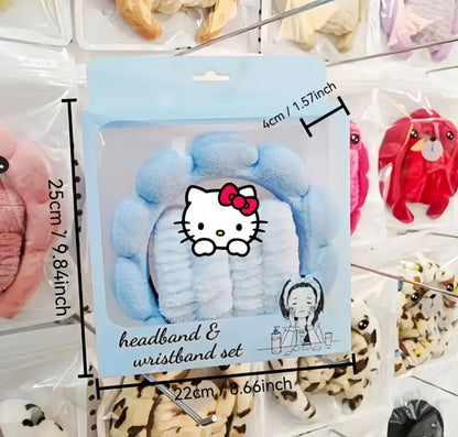 Hello Kitty Face Wash Hair Accessory Set – 5 Piece Blue