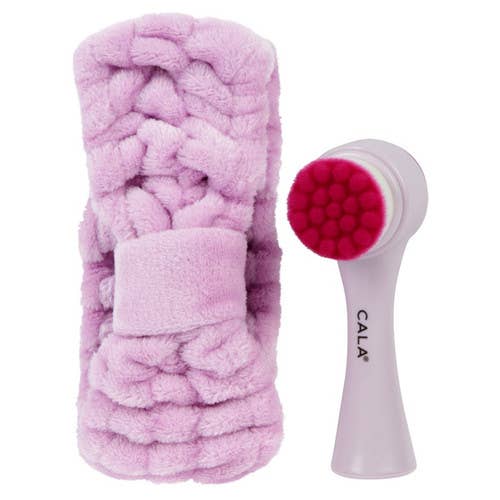 Goal to Glow - Dual Action Facial Brush & Headband Set