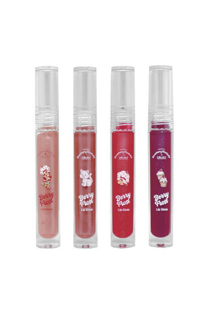 PINEAPPLE Beauty - Celavi SS60138H Strawberry Shortcake 4pc Lip Gloss Set - 12
