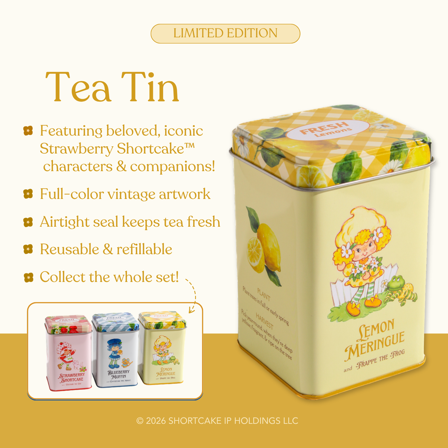 COMING SOON!  Lemon Meringue™ Tea Tin