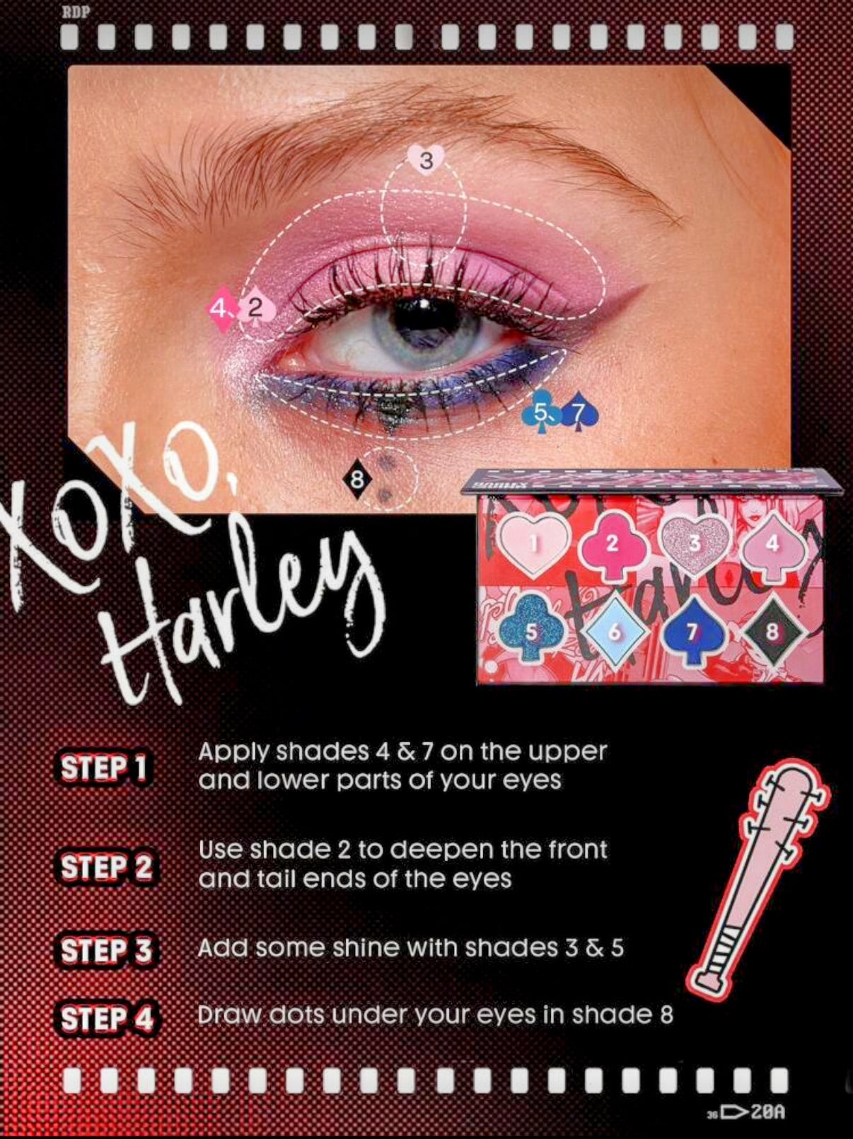 Harley Quinn - Mad Love Color Palette