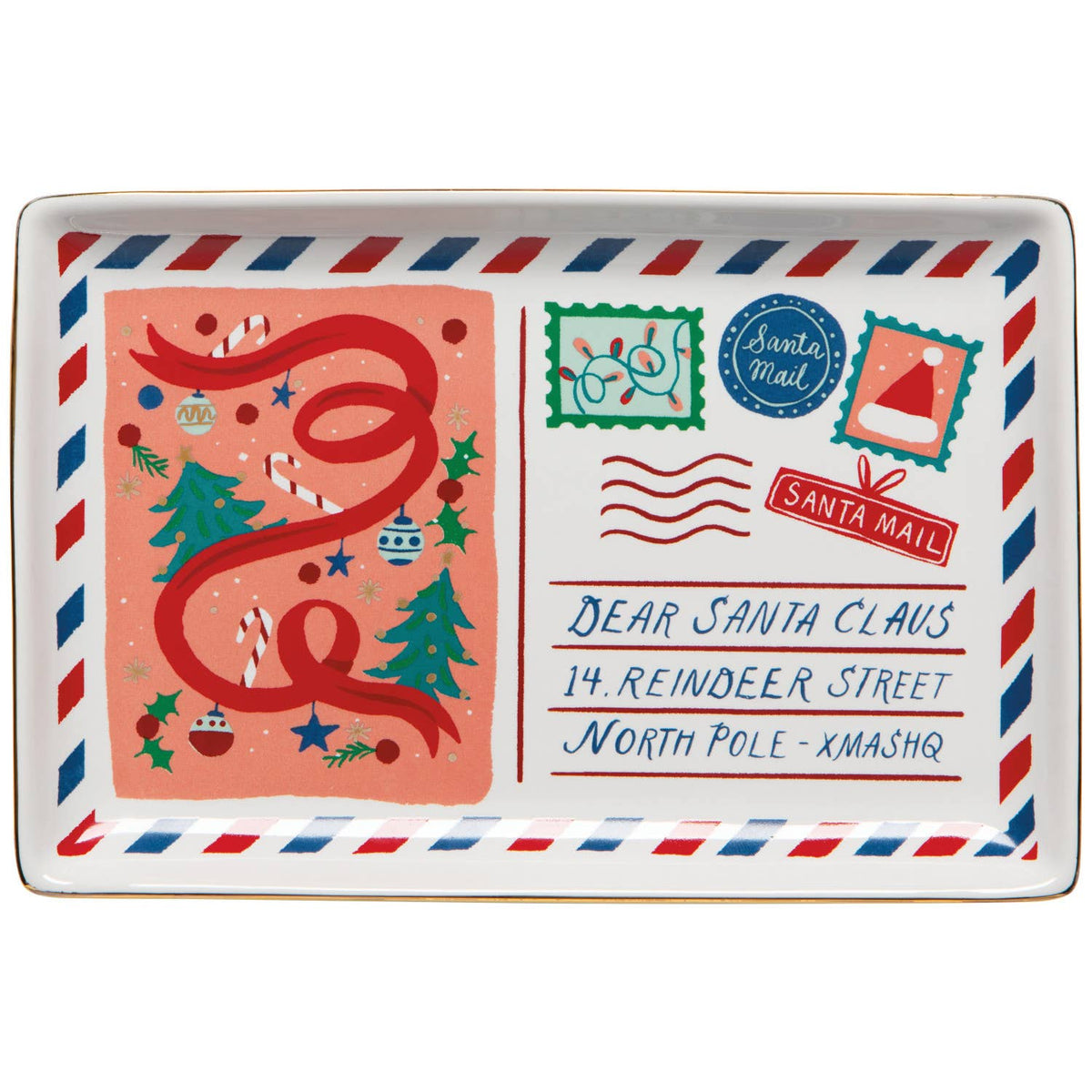 Jubilee Santa Mail Christmas Dish