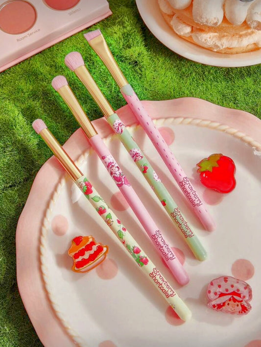 Strawberry Shortcake 4‑Piece Eye Makeup Brush Set