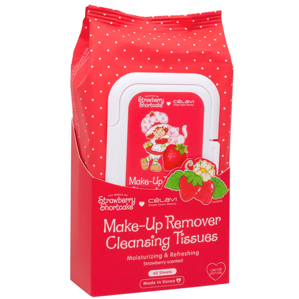 JOIA ACCESSORIES - CELAVI STRAWBERRY SHORTCAKE MAKE UP REMOVER CLEAN, ss 45999