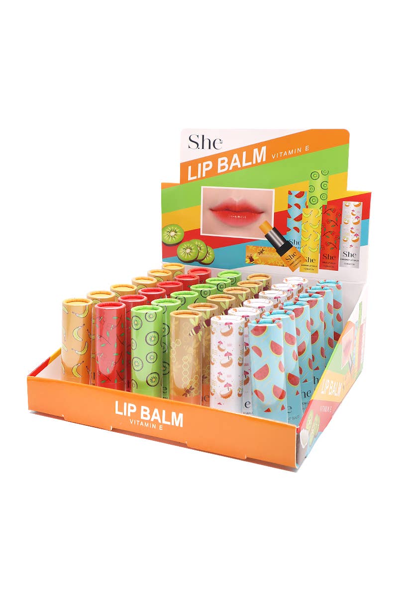 SHE - Vitamin E Fruits Lip Balm