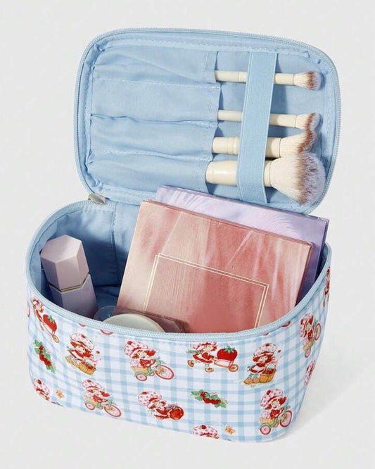 Strawberry Shortcake Blue Makeup Bag