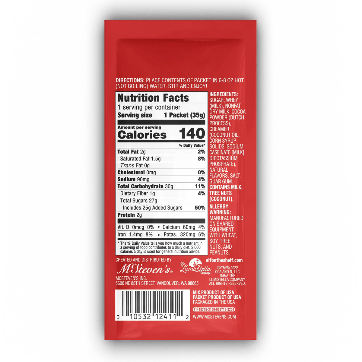 Elf on the Shelf© Chocolate Cocoa (1.25oz Packets)
