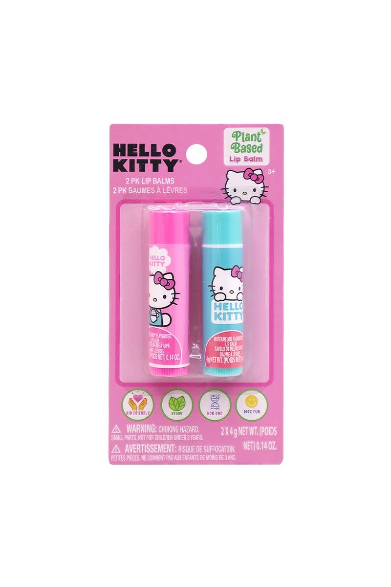 Hello Kitty 2pc Fruit Flavors Lip Balm Set