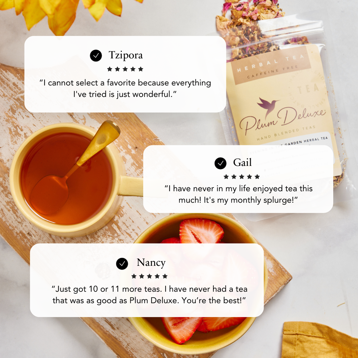 Coming soon! 
Self Care Apricot Elderberry Herbal Loose Leaf Tea Honeybush