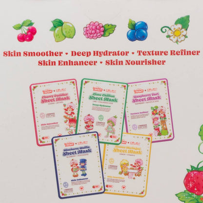 Strawberry Shortcake 5 Character Face Sheet Mask
