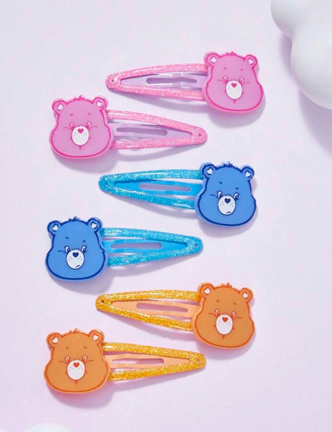 Care Bear Hair Clips Pack