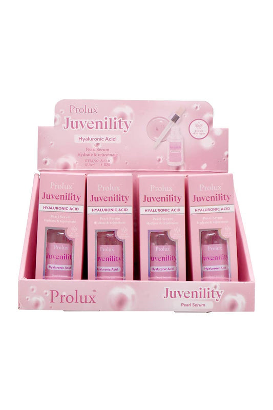 Bulk - Prolux Hyaluronic Acid Juvenility Pearl Serum - 12 pcs in display. Sold in sets of 6