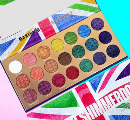 Rude Cosmetics - United Shimmerdom -  21 Shimmer Eyeshadow Palette