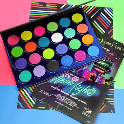 City of Neon Lights - 24 Vibrant Pigment & Eyeshadow Palette