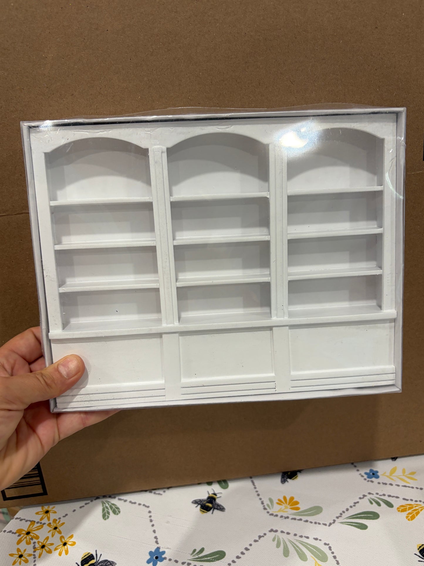 1:12 Scale Miniature Wall Display Shelving Unit