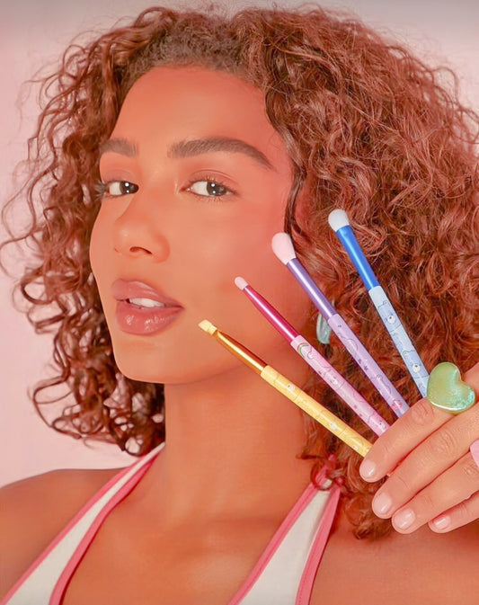 Care Bears 4‑Piece Heart-Shaped Eye Makeup Brush Set