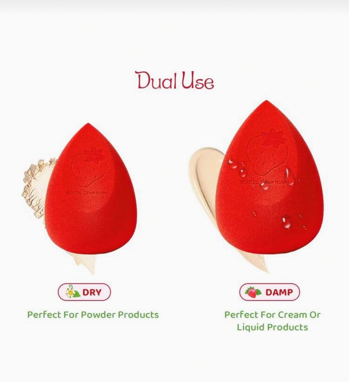 Strawberry Shortcake 5-Piece Makeup Sponge Set 🍓