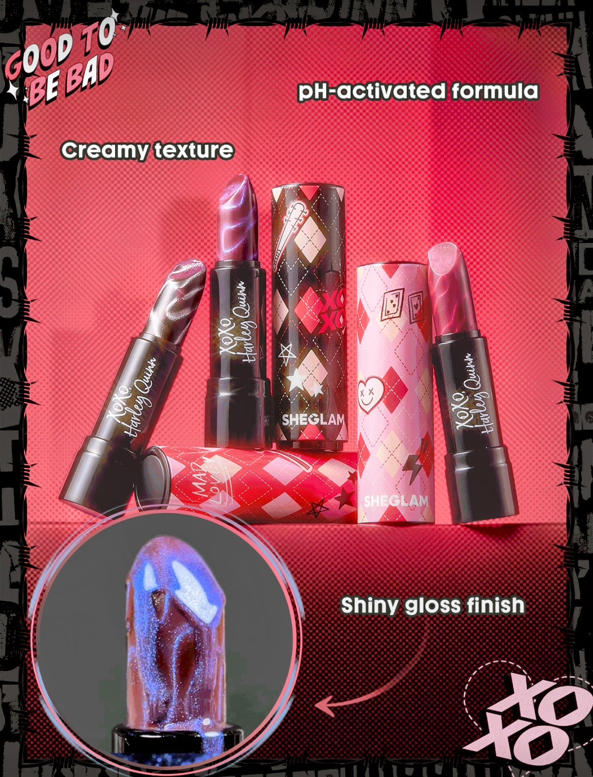 Harley Quinn -  Thrill Seeker Color-Changing Lipstick