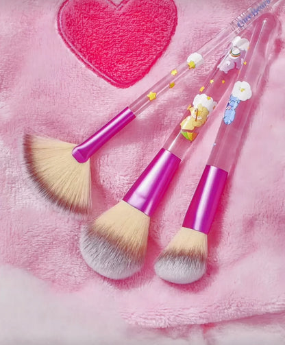 Care Bears 3-Piece Makeup Brush Set with Pouch