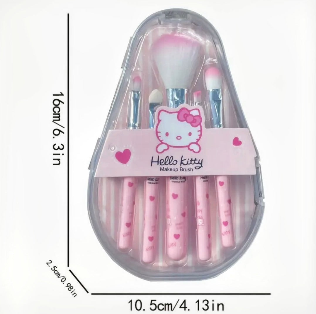 5 pcs Hello Kitty, Makeup Brush Set