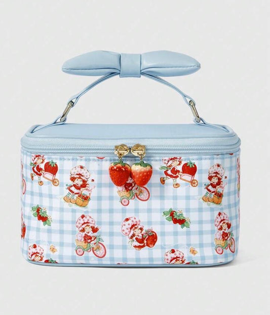 Strawberry Shortcake Blue Makeup Bag