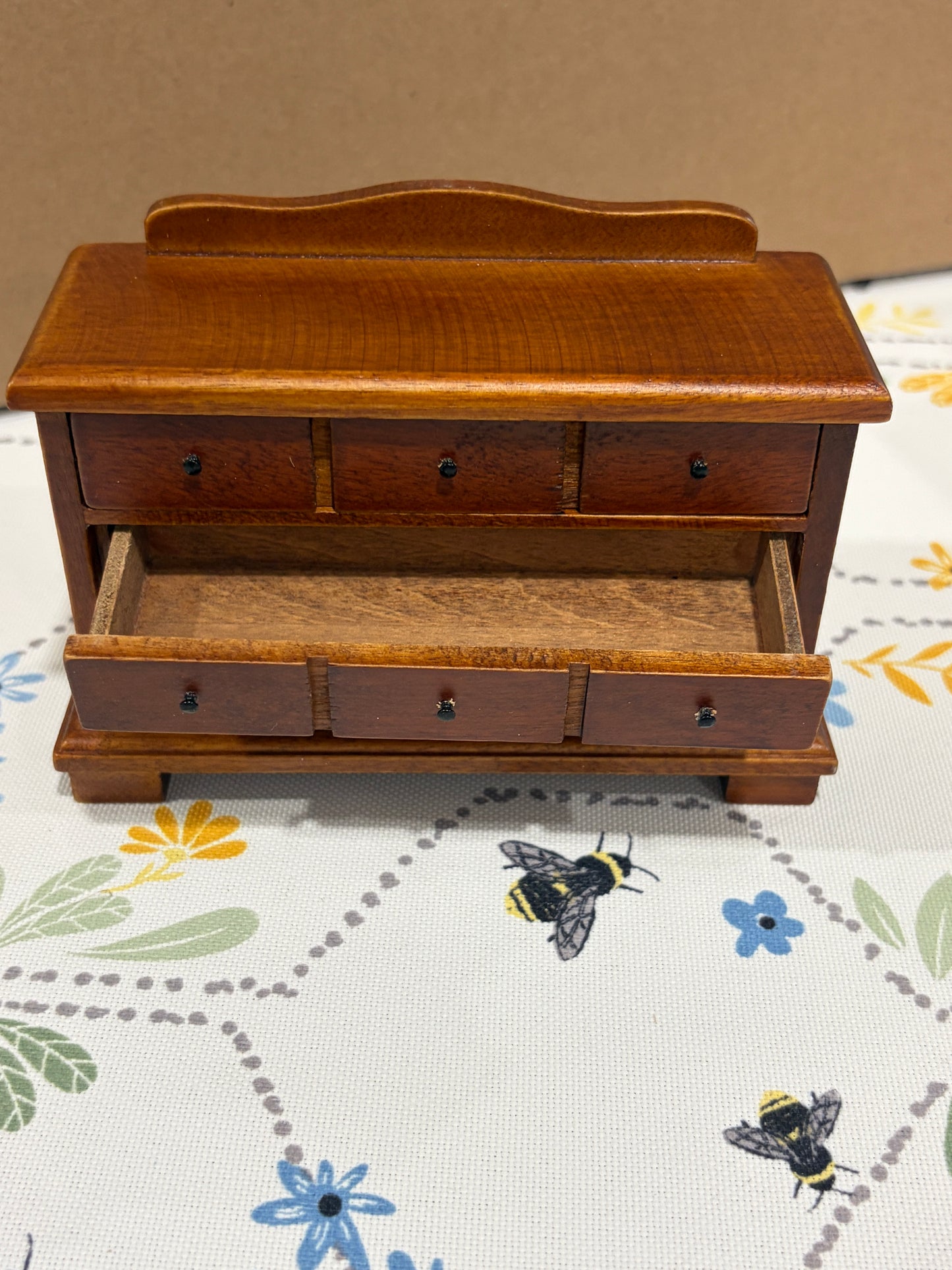 1:12 Scale Miniature Antique 9-Drawer Apothecary Chest