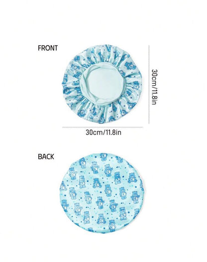 Blue Care Bears Satin Bonnet