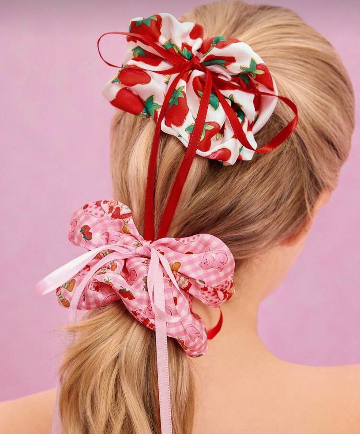 Strawberry Shortcake Scrunchies 🍓