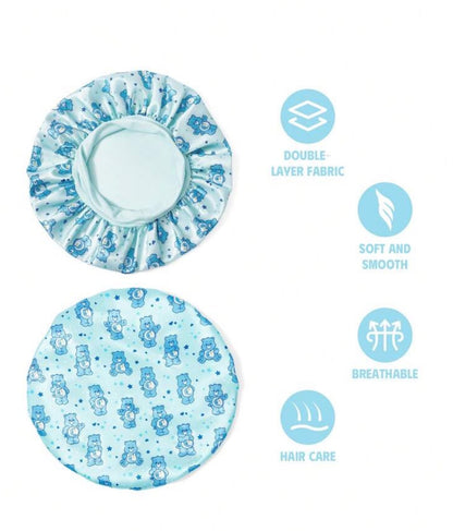 Blue Care Bears Satin Bonnet