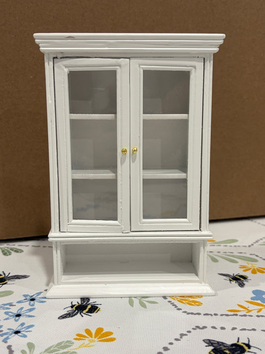 🤍 1:12 Scale Miniature White Kitchen Pantry Cabinet