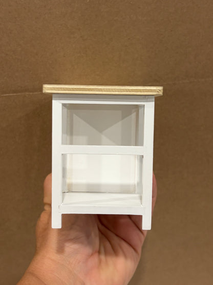 1:12 Scale Miniature Farmhouse Kitchen Island
