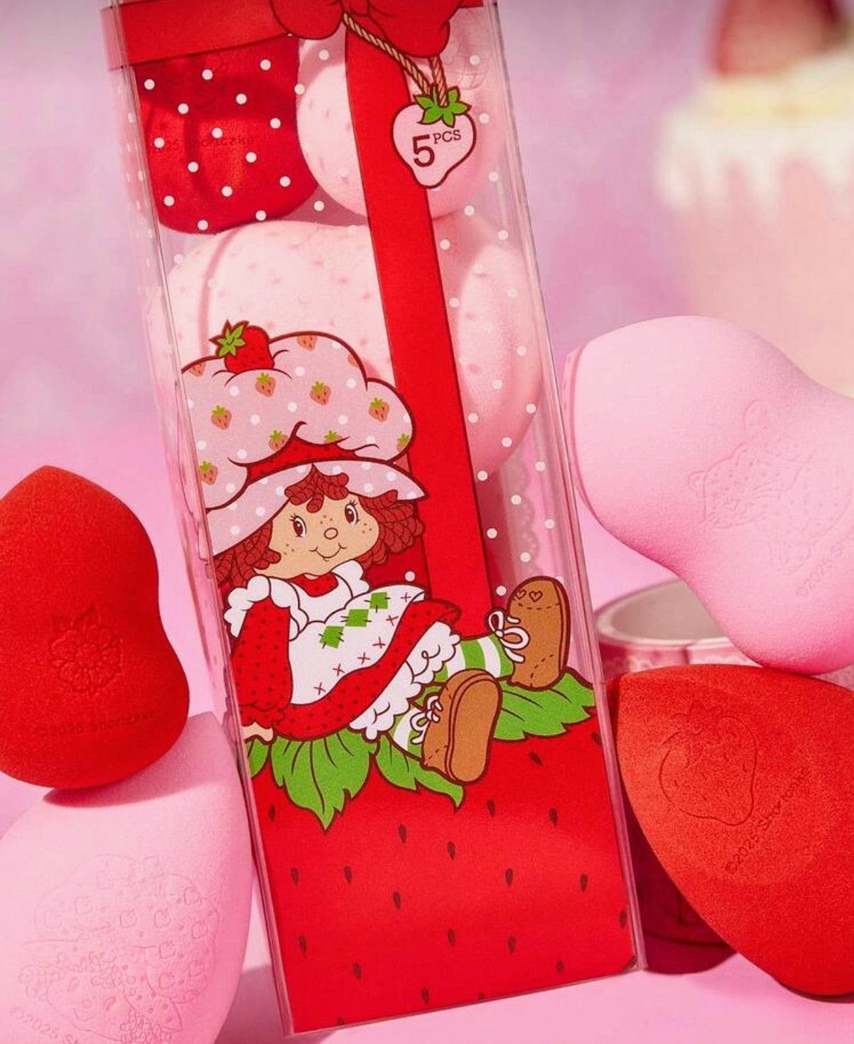 Strawberry Shortcake 5-Piece Makeup Sponge Set 🍓