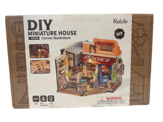Rolife Super Creator – Corner Bookstore DIY Miniature Kit