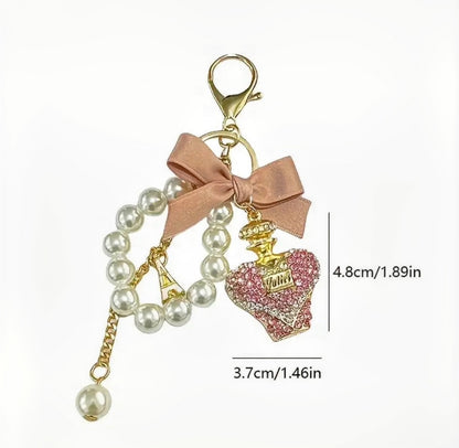 Single Rhinestone Bottle Bag Charm